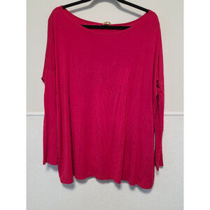 Women's Piko 1988 Top Size L‎ Red Long Sleeve